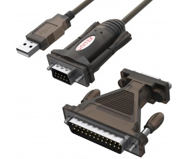 Unitek Y-105A konw. USB 1xRS-232 z adap.DB9F/DB25M