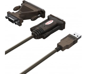 Unitek Y-105A konw. USB 1xRS-232 z adap.DB9F/DB25M