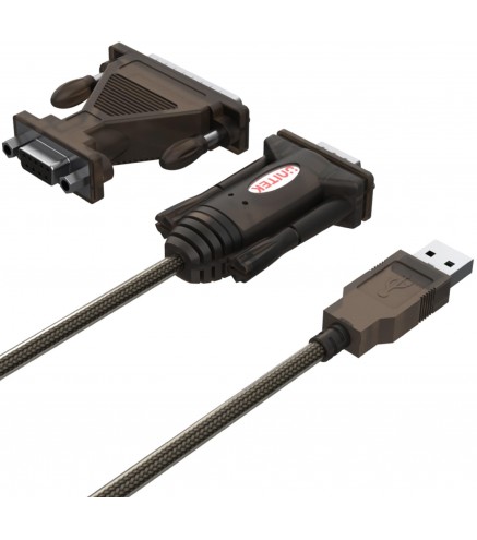 Unitek Y-105A konw. USB 1xRS-232 z adap.DB9F/DB25M