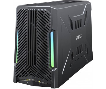 Unitek Stacja dokująca, 1x dysk M.2 NVMe, 1x dysk SATA, USB-C 10 Gbps S1234B01-EU