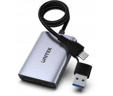 Unitek V1427A01 Adapter USB/C/A na 2x HDMI MST FullHD