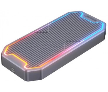 S1210B Unitek Obudowa dysku M.2 SSD NVMe/SATA 10Gbps RGB