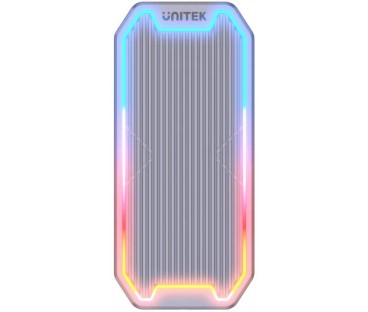 S1210B Unitek Obudowa dysku M.2 SSD NVMe/SATA 10Gbps RGB