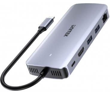 Unitek D1120A01 Aktywny Hub USB-C 10 Gbps, Obudowa na dysk M.2, HDMI