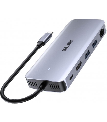 Unitek D1120A01 Aktywny Hub USB-C 10 Gbps, Obudowa na dysk M.2, HDMI