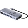 Unitek D1120A01 Aktywny Hub USB-C 10 Gbps, Obudowa na dysk M.2, HDMI