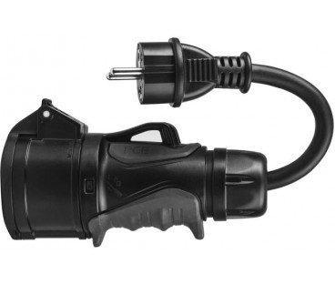 PRZEJŚCIOWKA ADAPTER SIŁOWY Green Cell CZERWONY CEE 16A 400V 5P DO SCHUKO 230V EVAK01