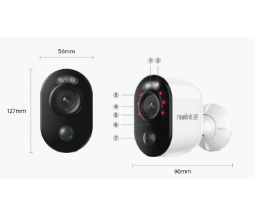 Kamera IP Reolink Argus B350 akumulatorowa 8MPx Wi-Fi