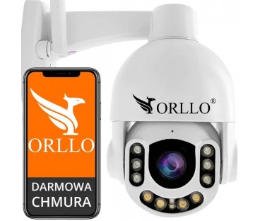 Kamera Zewnętrzna Obrotowa GSM na Kartę SIM Orllo Z7 PRO + Panel fotowoltaiczny SM6030 Pro