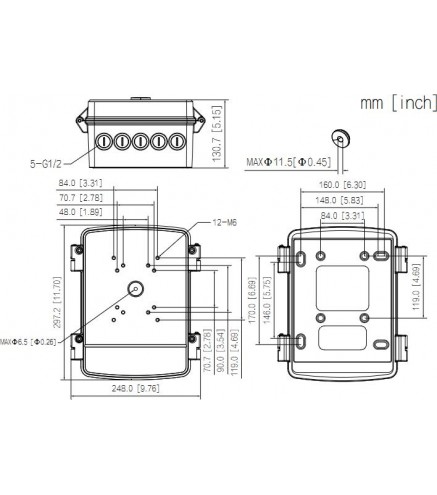 SKRZYNKA MONTAŻOWA DAHUA PFA6400S