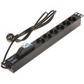 Listwa zasilająca 6 gniazd PD-6/R-1P