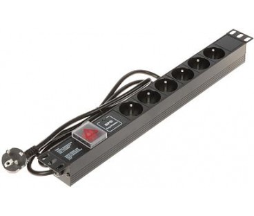 Listwa zasilająca 6 gniazd PD-6/R-SPD-1L