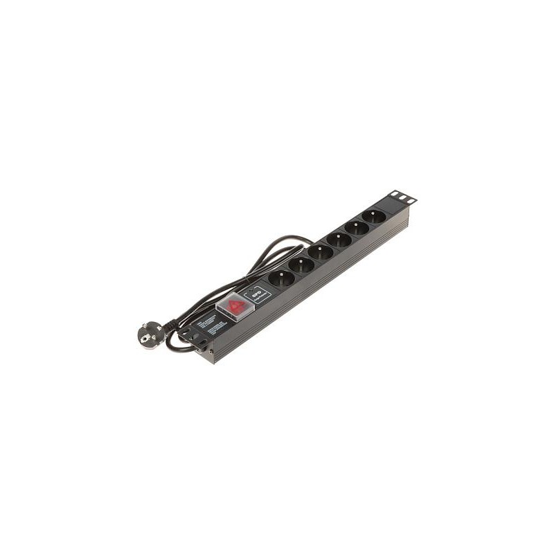 Listwa zasilająca 6 gniazd PD-6/R-SPD-1L