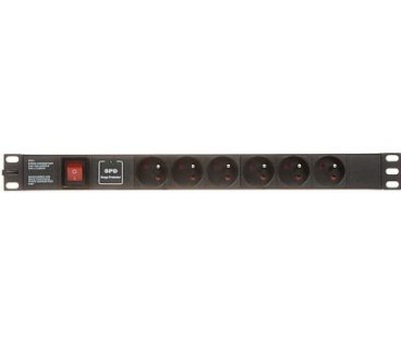 Listwa zasilająca 6 gniazd PD-6/R-SPD-1L