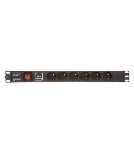 Listwa zasilająca 6 gniazd PD-6/R-SPD-1L
