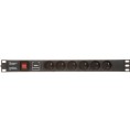 Listwa zasilająca 6 gniazd PD-6/R-SPD-1L