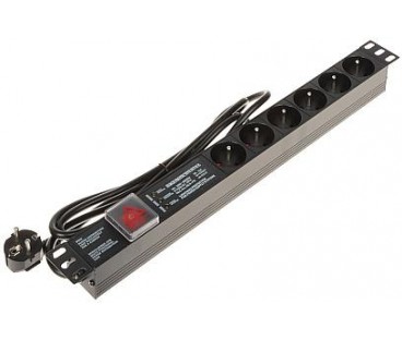 Listwa zasilająca 6 gniazd PD-6/R-SPD-3L