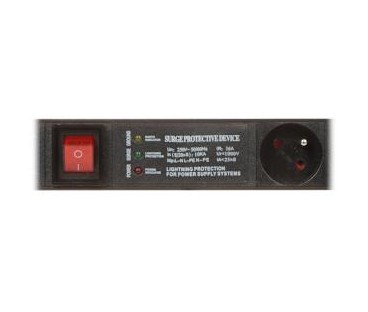 Listwa zasilająca 6 gniazd PD-6/R-SPD-3L