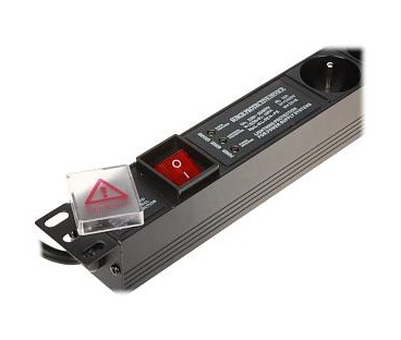 Listwa zasilająca 6 gniazd PD-6/R-SPD-3L