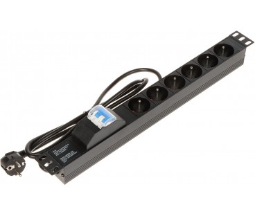 Listwa zasilająca 6 gniazd PD-6/R-2P