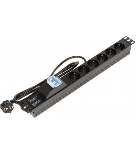 Listwa zasilająca 6 gniazd PD-6/R-2P