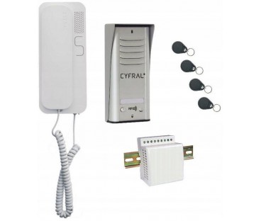 DOMOFON CYFRAL COSMO 1-LOKATORSKI SREBRNY