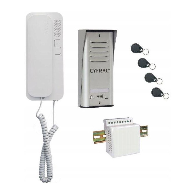 DOMOFON CYFRAL COSMO 1-LOKATORSKI SREBRNY DOMOFON CYFRAL COSMO 1-LOKATORSKI SREBRNY