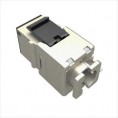 Moduł Keystone szybkozaciskowy narzędziowy SOLARIX Cat.6 STP RJ45 srebrny