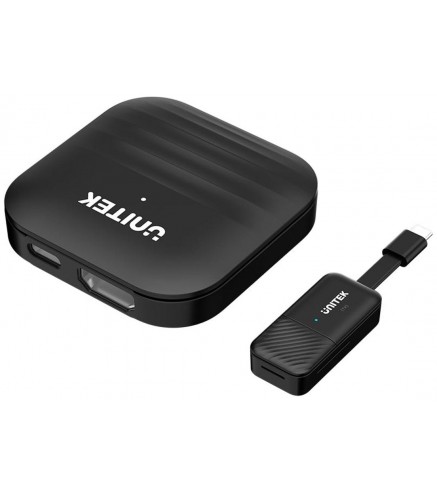 Unitek Bezprzewodowy nadajnik i odbiornik HDMI zasięg do 50m, czarny