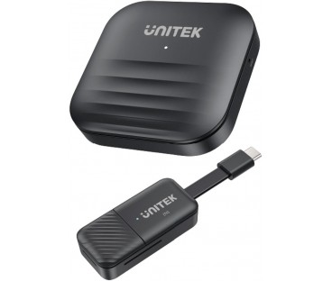 Unitek Bezprzewodowy nadajnik i odbiornik HDMI zasięg do 50m, czarny