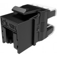 Moduł Keystone szybkozaciskowy narzędziowy SOLARIX Cat.6 UTP RJ45 czarny