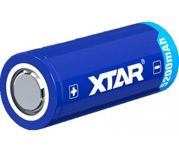 Akumulator 26650 Li-Ion 3,7V Xtar 5200mAh (1 szt.) z zabezpieczeniem