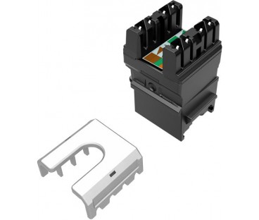 Moduł Keystone szybkozaciskowy narzędziowy SOLARIX Cat.6 UTP RJ45 czarny