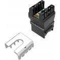 Moduł Keystone szybkozaciskowy narzędziowy SOLARIX Cat.6 UTP RJ45 czarny