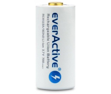 Akumulatorek 16340 / R-CR123 3,7V everActive 700mAh (1 szt.) z zabezpieczeniem