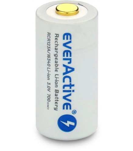 Akumulatorek 16340 / R-CR123 3V everActive 700mAh (1 szt.) z zabezpieczeniem