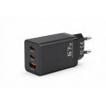 Ładowarka sieciowa Voltage GaN Charger 67W PD 3.0 QC 3.0 USB-A 2x USB-C czarna Ładowarka sieciowa Voltage GaN Charger 67W PD 3.0 QC 3.0 USB-A 2x USB-C czarna