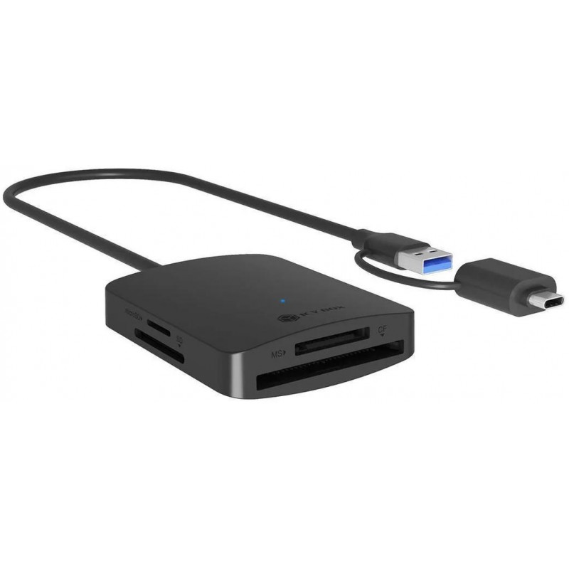 Czytnik Kart CF TF SD microSD IcyBox  Type-C+A, IB-CR302-CU3