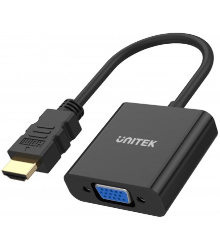 Adapter Unitek Y-6333 HDMI to VGA + audio