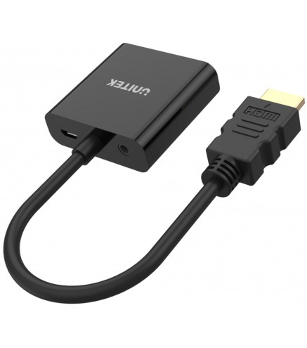 Adapter Unitek Y-6333 HDMI to VGA + audio