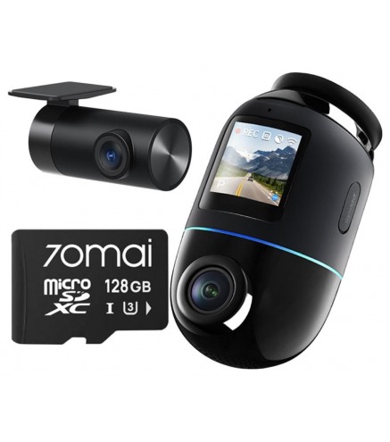 Zestaw 70mai X800 4K Czarna + karta 70mai SD 128GB