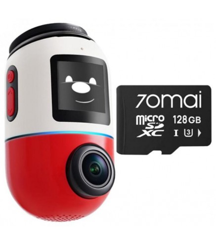 Wideorejestrator 70mai X800 Dash Cam 4K Omni RED + karta pamięci 70mai 128GB