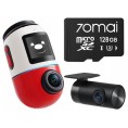 Wideorejestrator 70mai X800-2 Dash Cam 4K Omni Set RED + karta pamięci 70mai 128GB