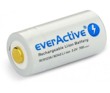 Akumulatorek 16340 / R-CR123 3V everActive 700mAh (1 szt.) z zabezpieczeniem