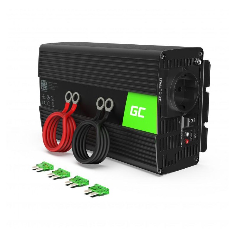 PRZETWORNICA NAPIĘCIA INWERTER Green Cell 12V / 230V 3000W/6000W MODYFIKOWANA SINUSOIDA INV12