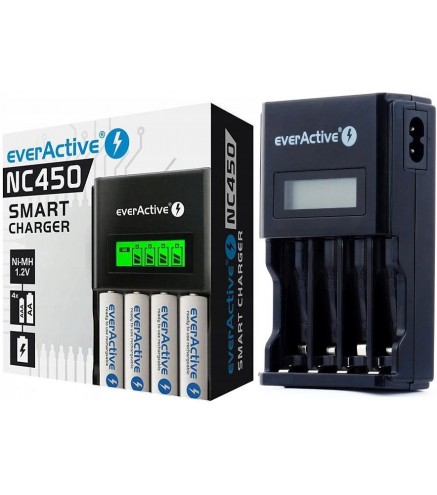 Ładowarka procesorowa do akumulatorków AA/AAA everActive NC-450 LCD