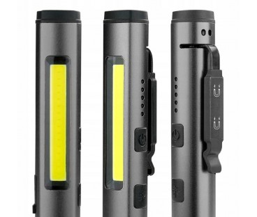 Latarka warsztatowa inspekcyjna COB LED UV Laser everActive PL-350R 350 lumenów IP54 z magnesem