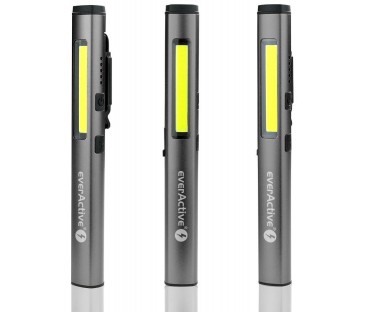Latarka warsztatowa inspekcyjna COB LED UV Laser everActive PL-350R 350 lumenów IP54 z magnesem
