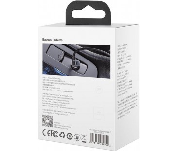 ŁADOWARKA SAMOCHODOWA Baseus Grain Pro CCALLP-01 24W 4.8A 2x USB-A
