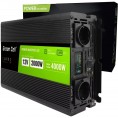 PRZETWORNICA NAPIĘCIA Green Cell PowerInverter LCD 12V / 230V 2000W/4000W CZYSTA SINUSOIDA